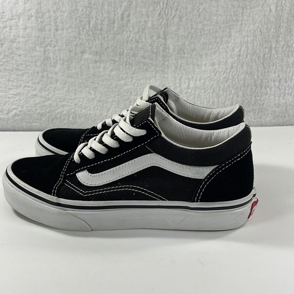 Vans Old Skool Black White Youth Size 3 Unisex - Picture 3 of 8